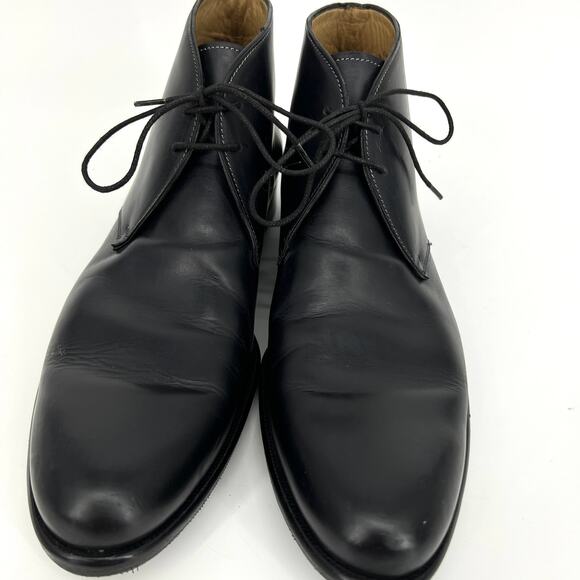 Paul Evans Mens Leather Chukka Boots Size 9 Made in Italy